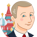 Президент Путин - векторная картинка